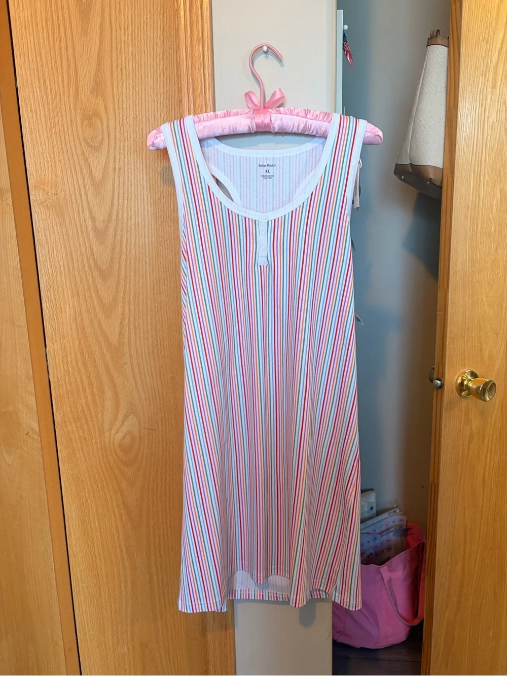 Roller Rabbit Multicolor Striped Tank Dress - Pink, Blue, Green, Red, White